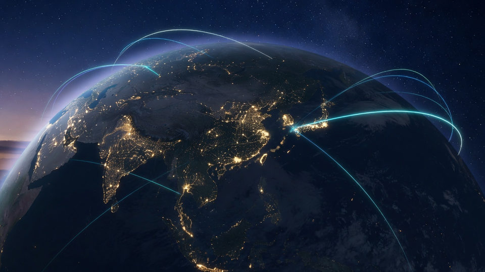 Global network of academic conferences